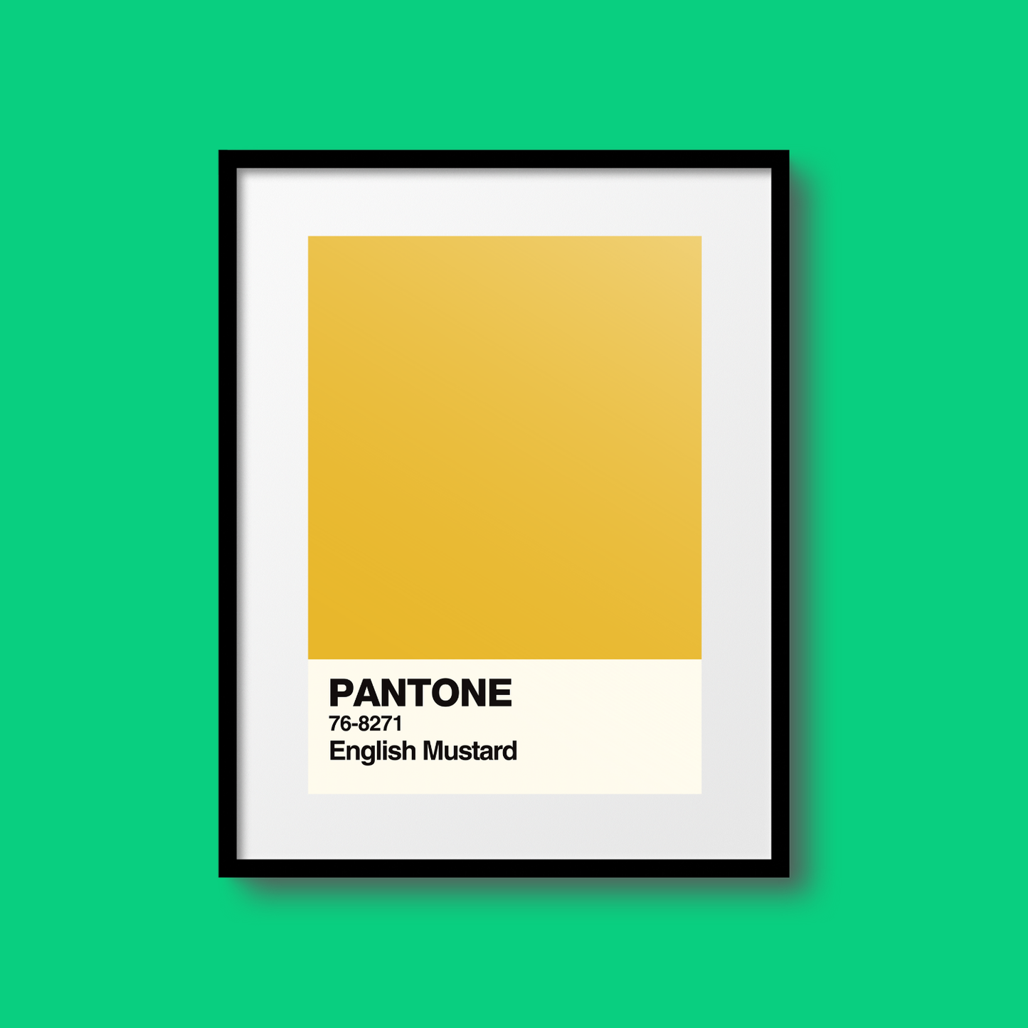 English Mustard Swatch A5 Print