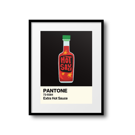 Extra Hot Sauce Swatch A5 Print