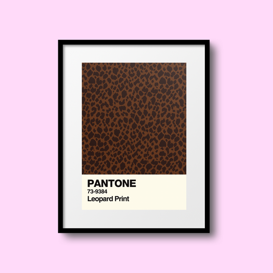 Leopard Print Swatch A5 Print