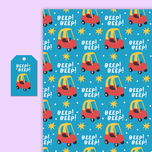 Beep Beep Gift Wrap
