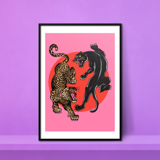 Big Cats A4 Print