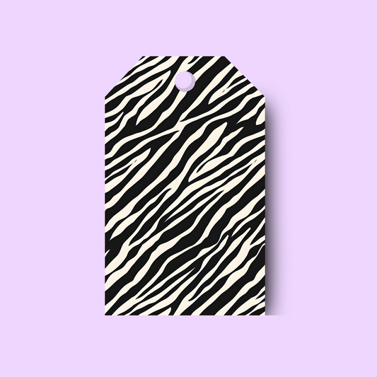 Zebra Print Gift Tag