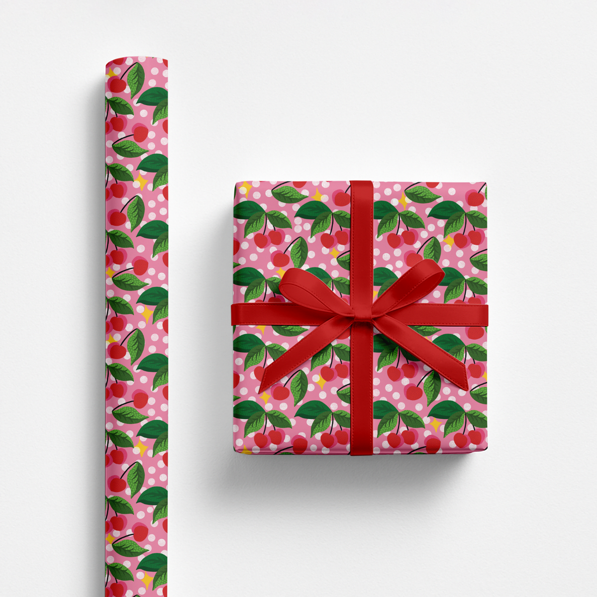 Cherry Baby Gift Wrap