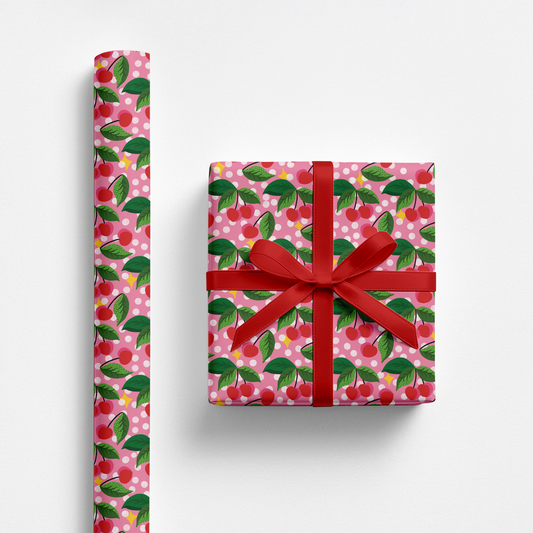 Cherry Baby Gift Wrap
