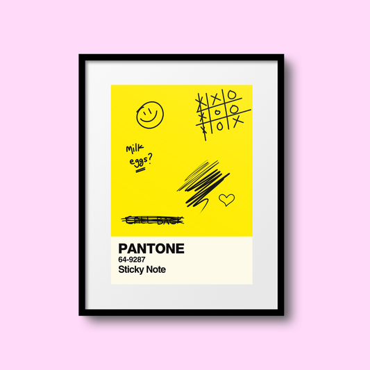 Sticky Note Swatch A5 Print