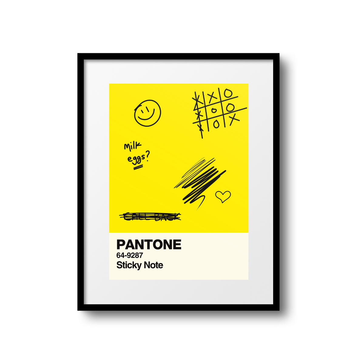 Sticky Note Swatch A5 Print