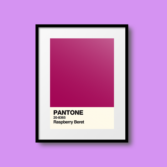 Raspberry Beret Swatch A5 Print