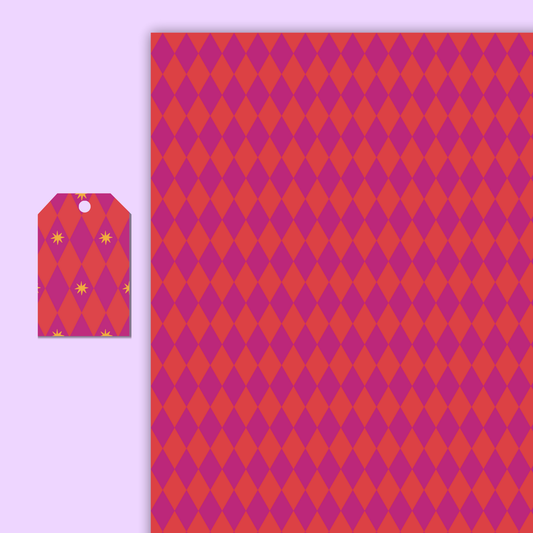 Hot Harlequin Gift Wrap