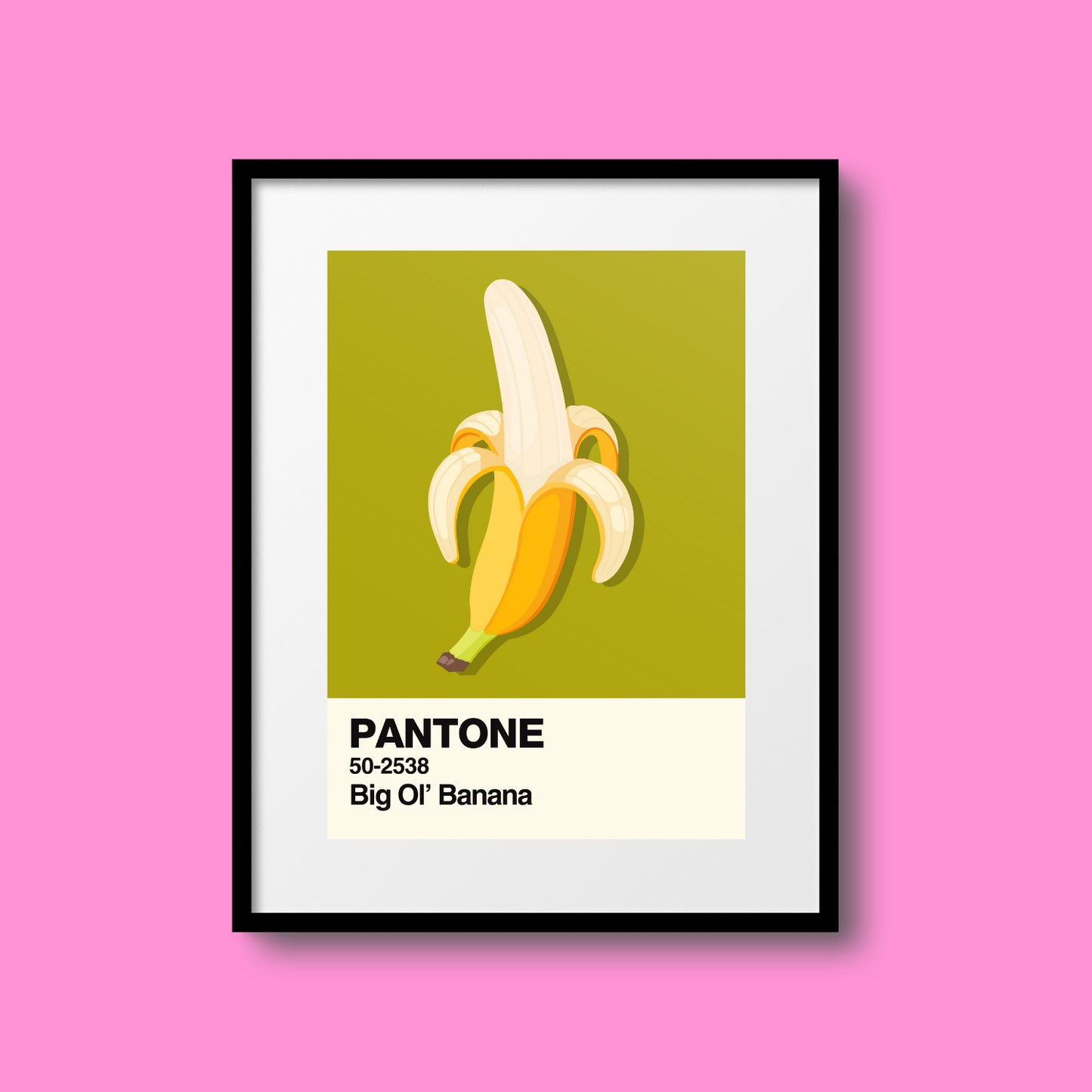 Big Ol' Banana Swatch A5 Print