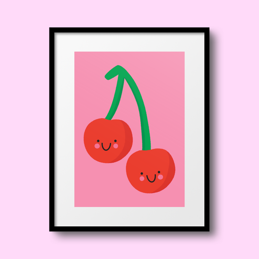 Cheery Cherries A4 Print