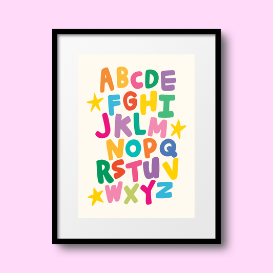 Alphabet A4 Print