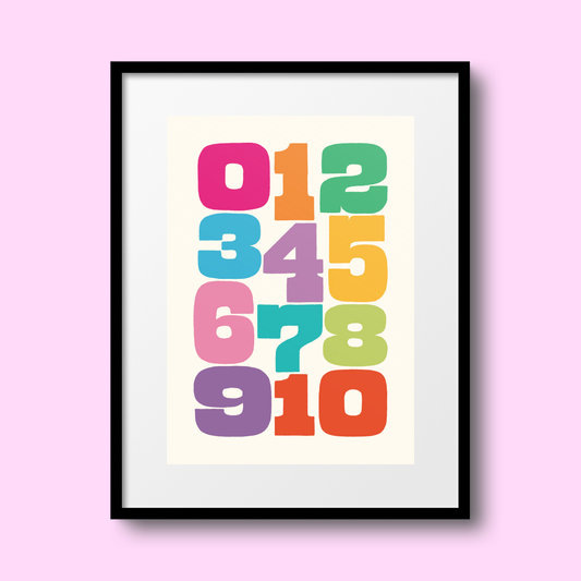 Numbers A4 Print