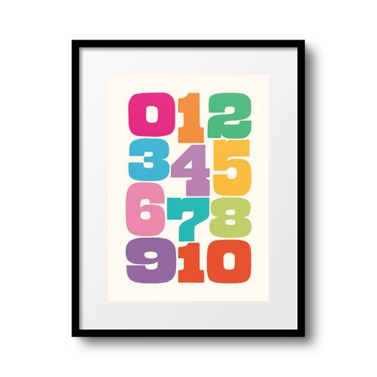 Numbers A4 Print - HM