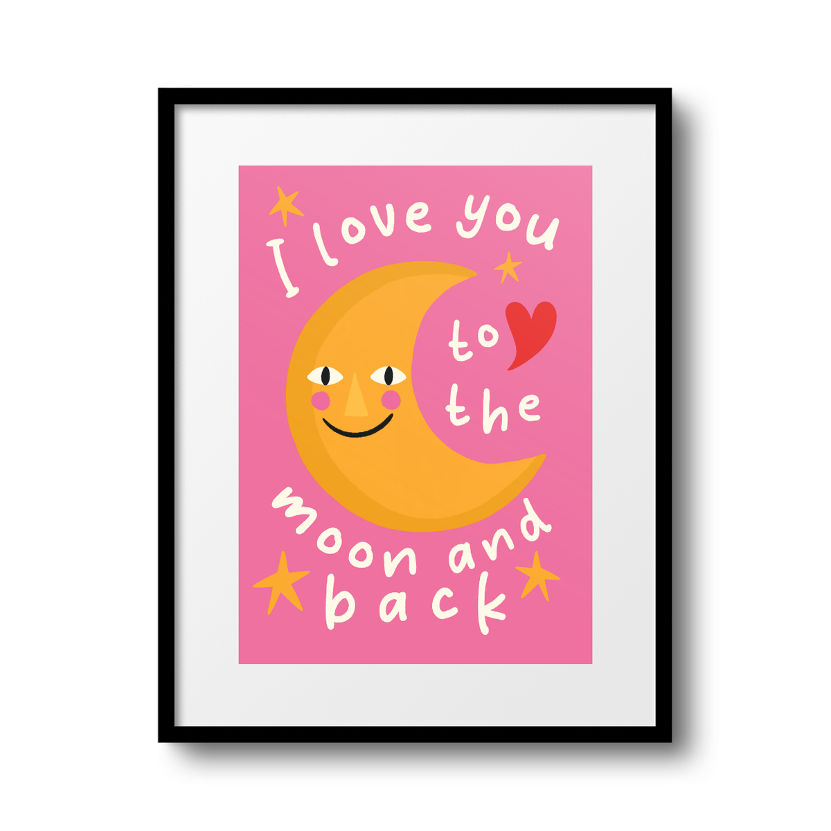 ILY to the Moon and Back A4 Print - HM
