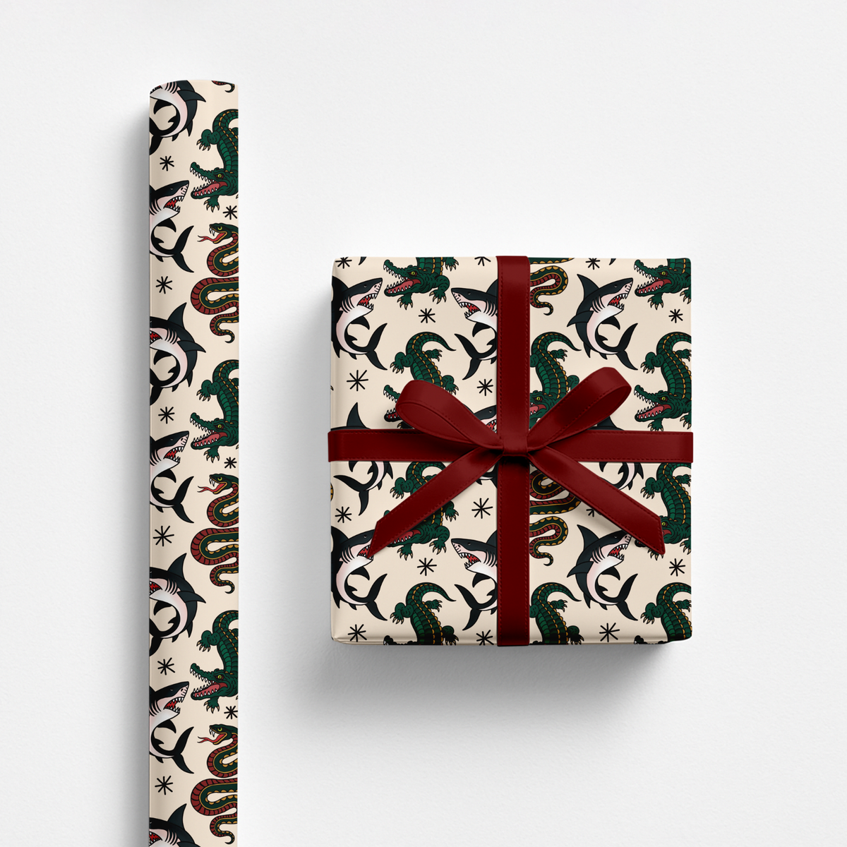 Claws and Jaws Gift Wrap