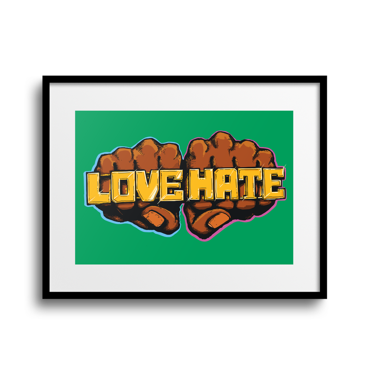 Love & Hate A4 Print