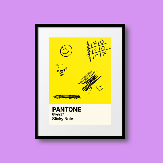 Sticky Note Swatch A5 Print