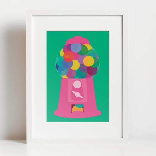 Gumball Machine A5 Print