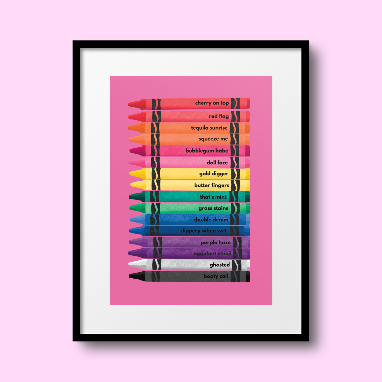 Cheeky Colours A4 Print