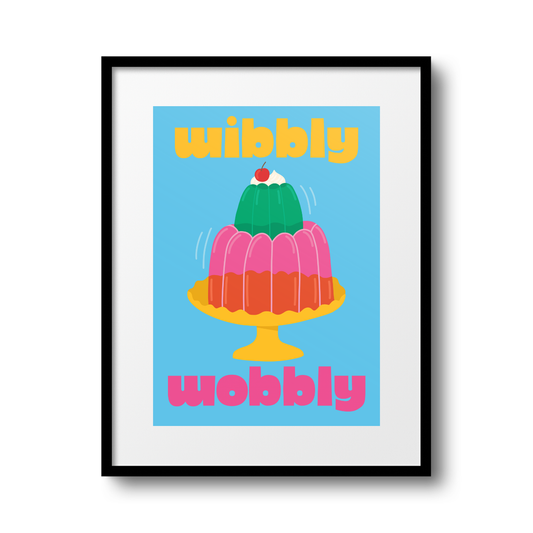Wibbly Wobbly A4 Print