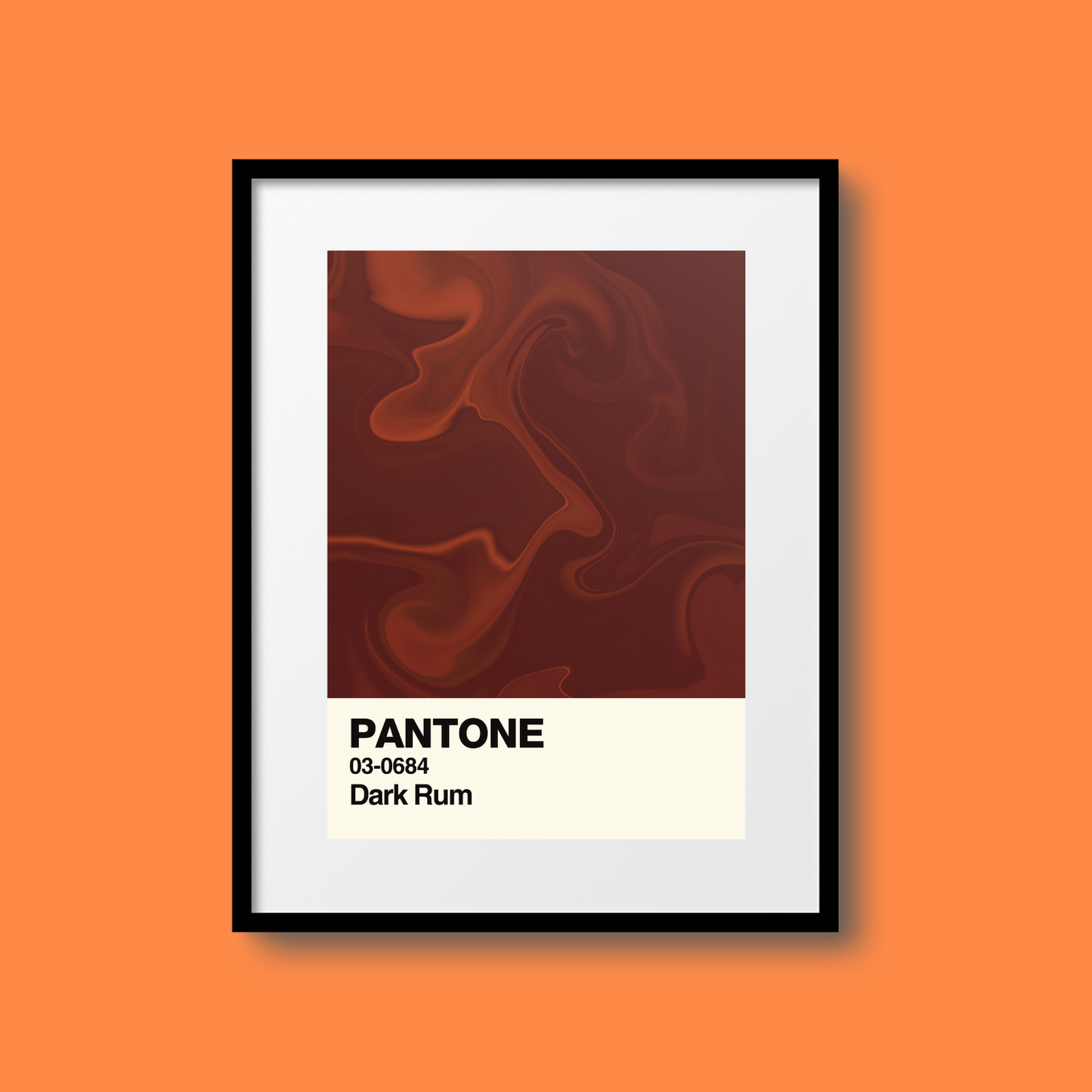 Dark Rum Swatch A5 Print