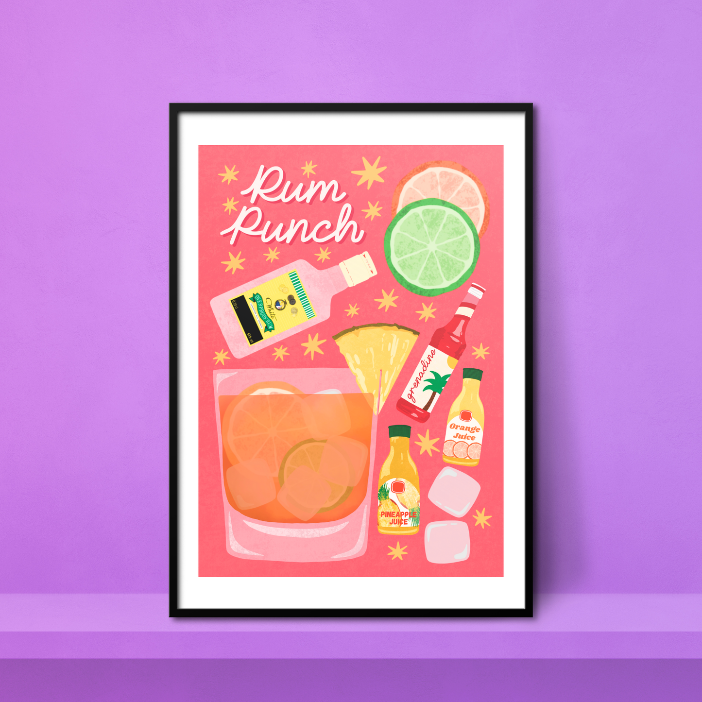 Rum Punch A4 Print