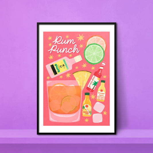 Rum Punch A4 Print