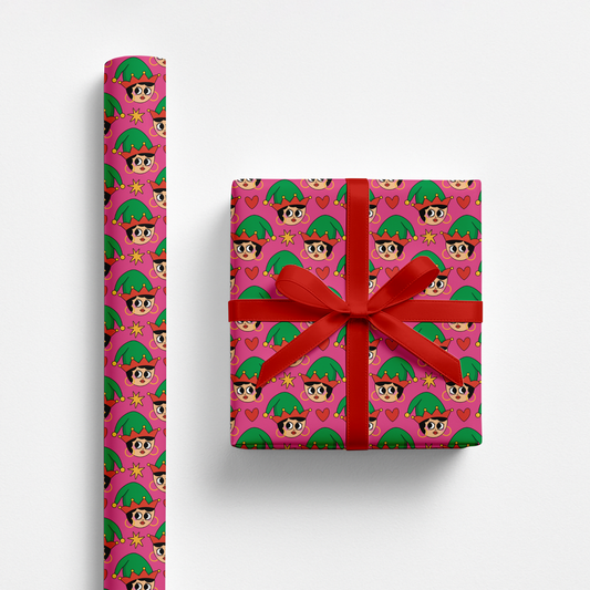Santa's Little Helper Gift Wrap
