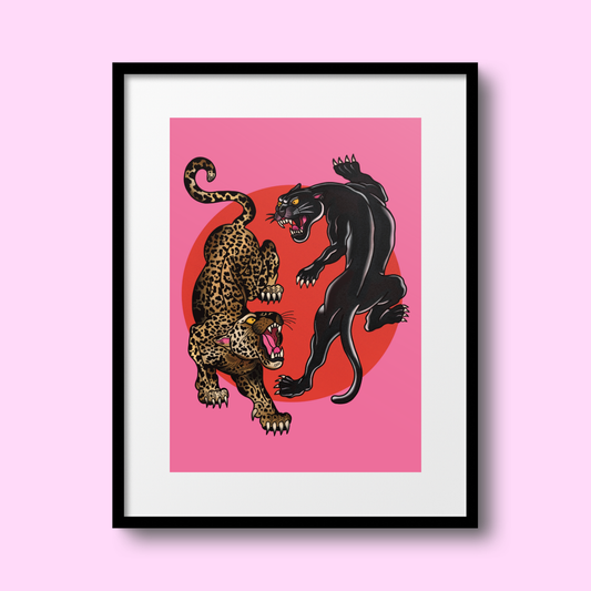 Big Cats A4 Print