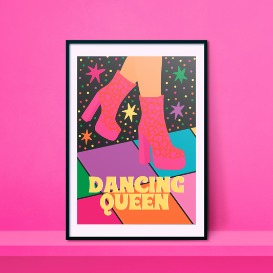'Dancing Queen' A4 Print