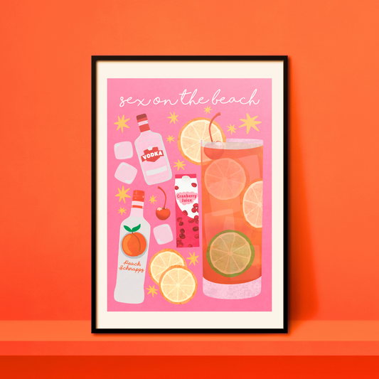 Sex On the Beach A4 Print
