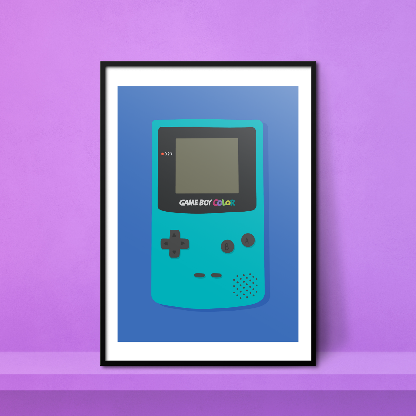 Blue Nostalgia A4 Print