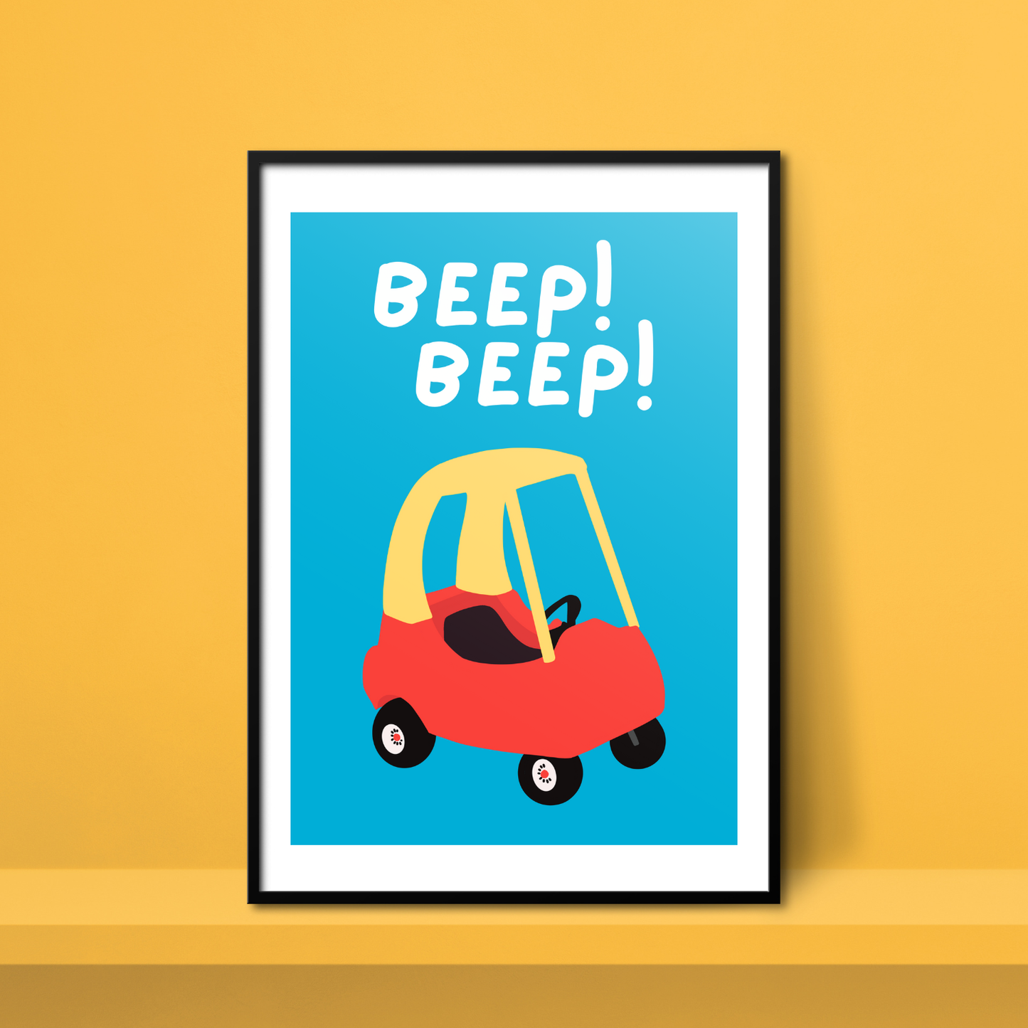 Beep Beep A4 Print