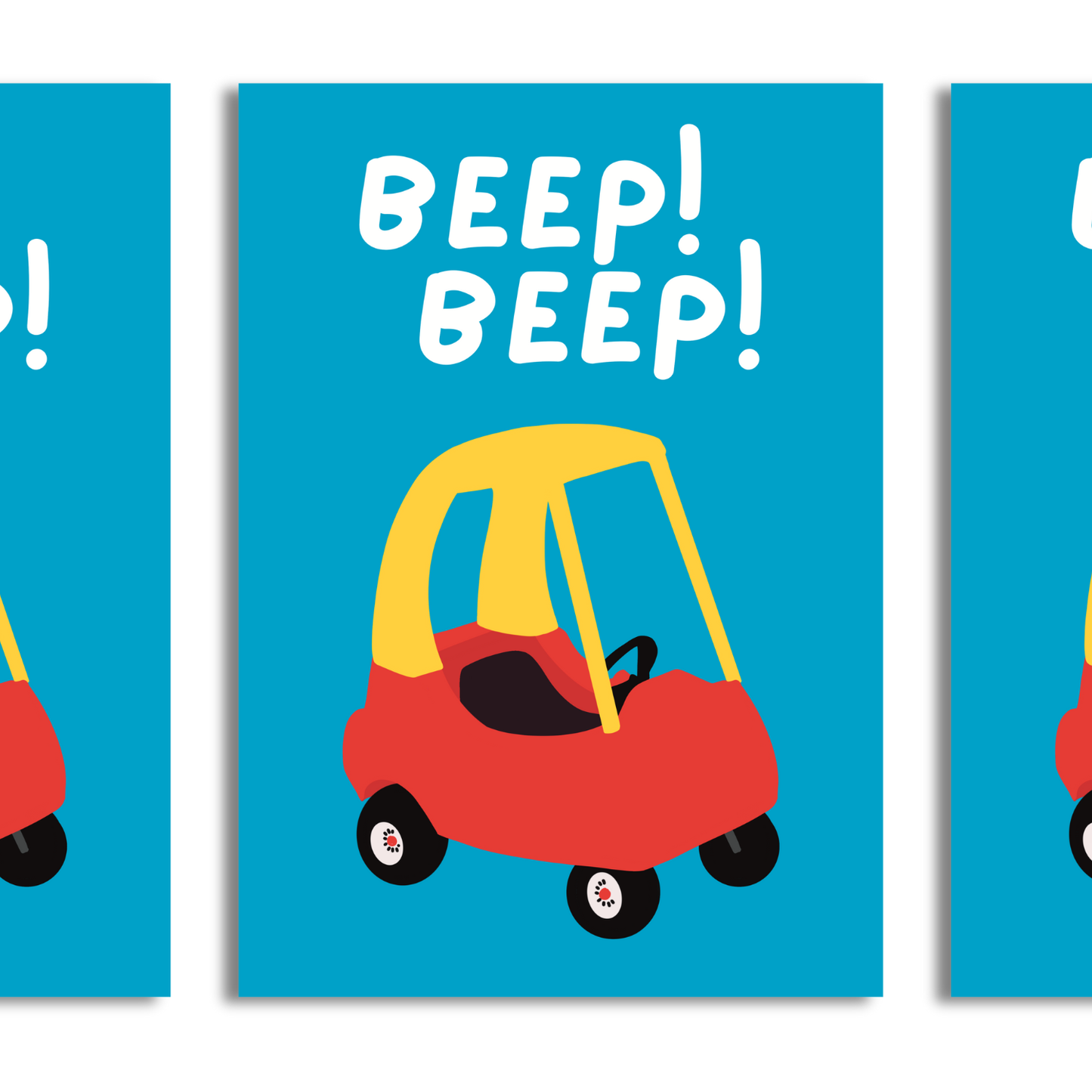 Beep Beep A4 Print