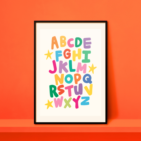 Alphabet A4 Print - HM