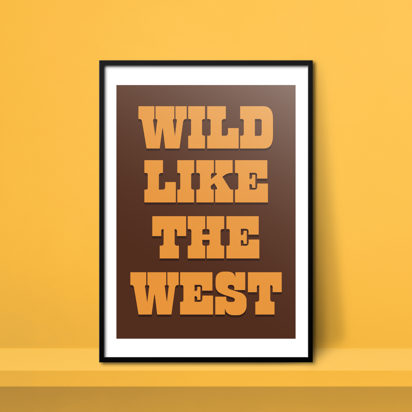 Wild Like the West A4 Print