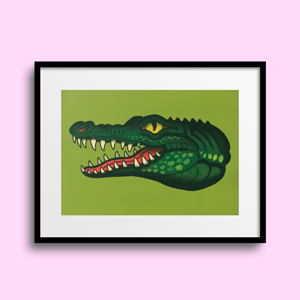 Trad Croc A4 Print