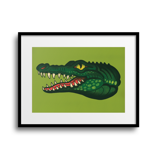 Trad Croc A4 Print
