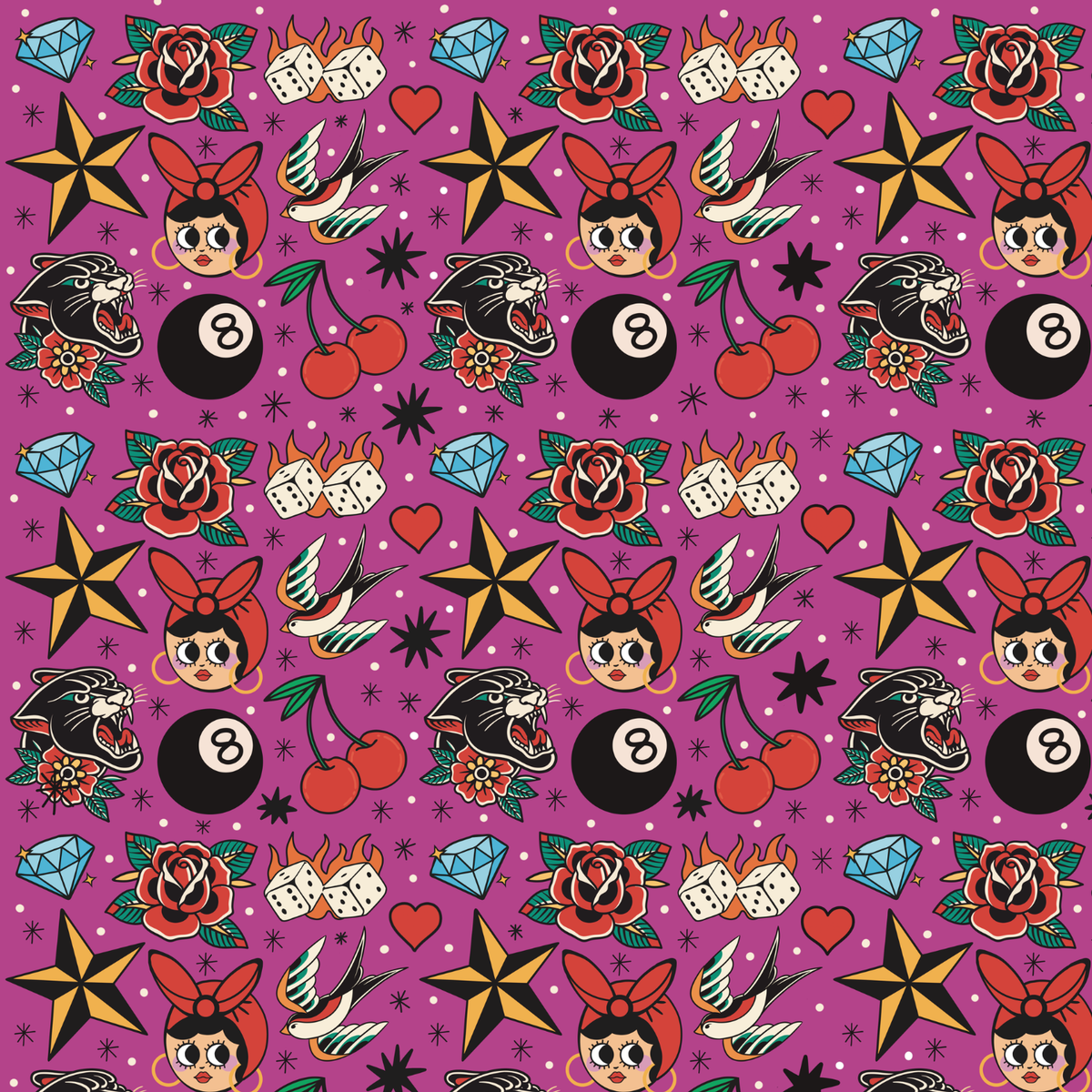 Trad Tattoo Gift Wrap