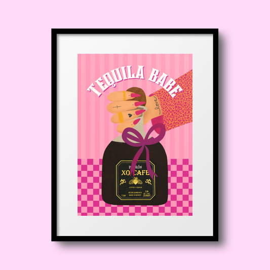 Tequila Babe A4 Print
