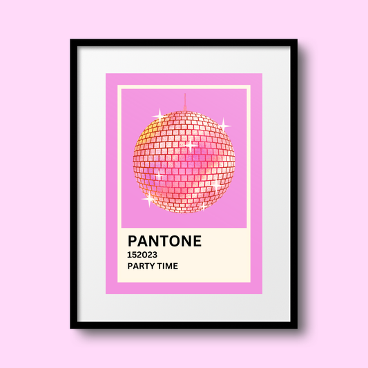 Party Time Pantone A4 Print
