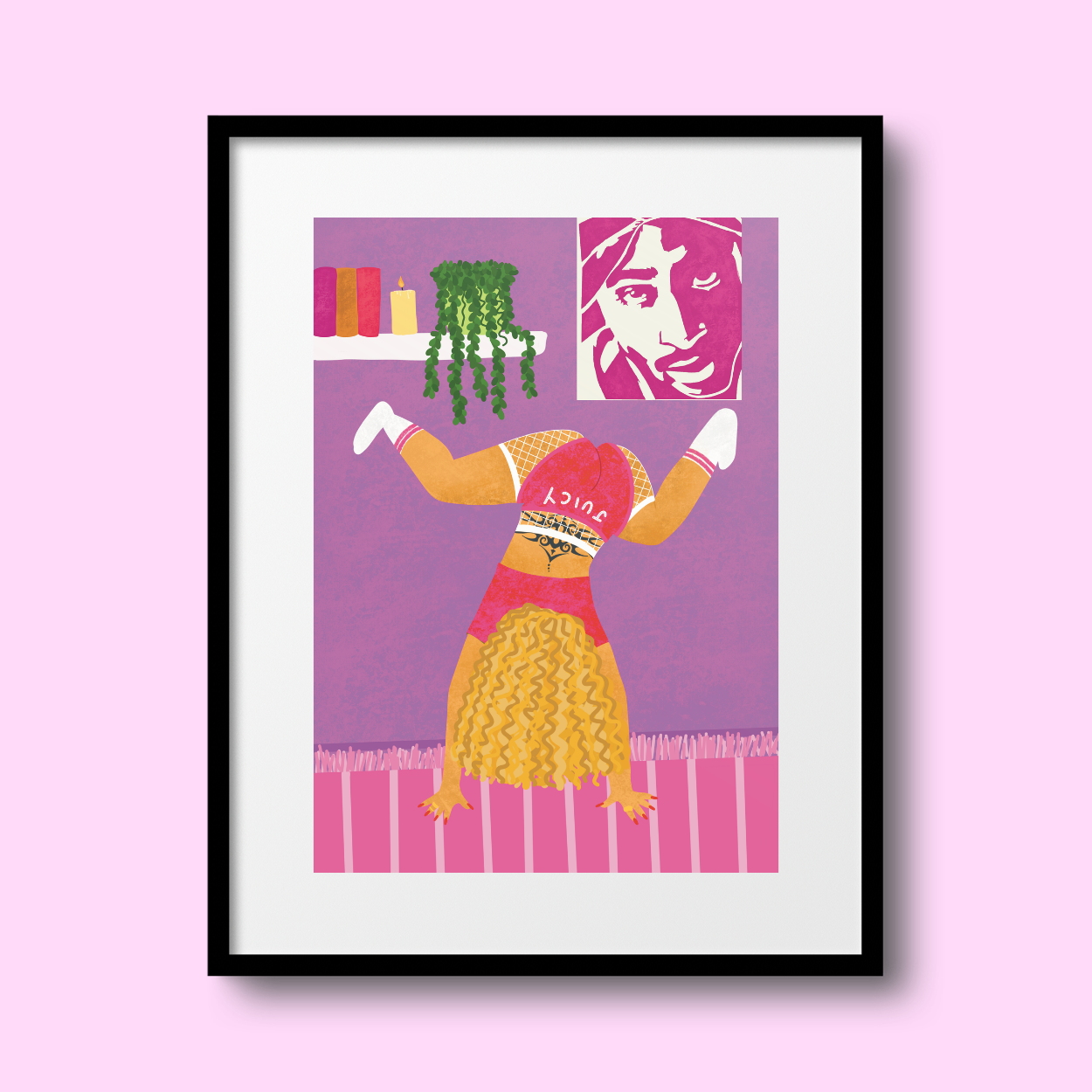 Twerking Blondie A4 Print