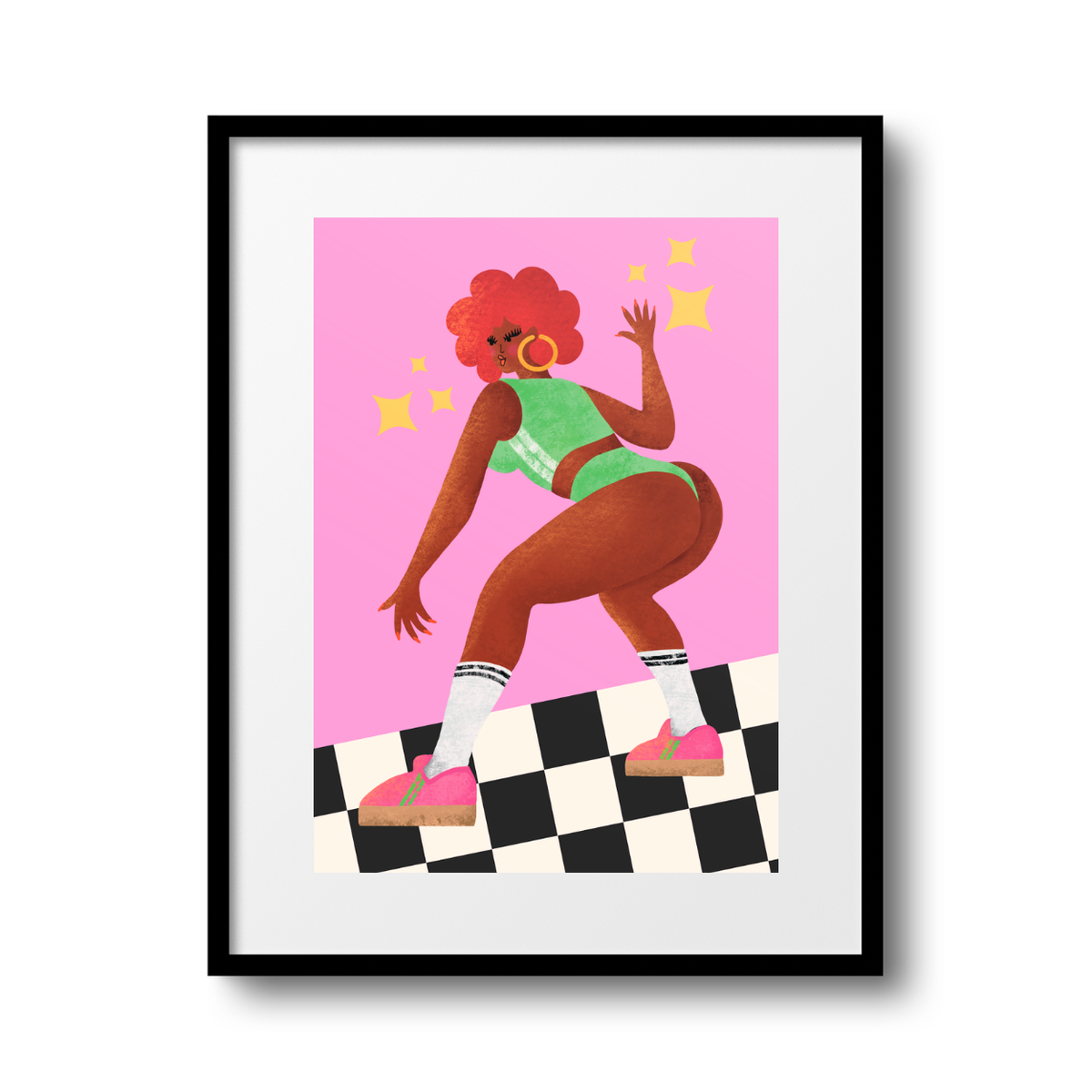 Disco Diva A4 Print