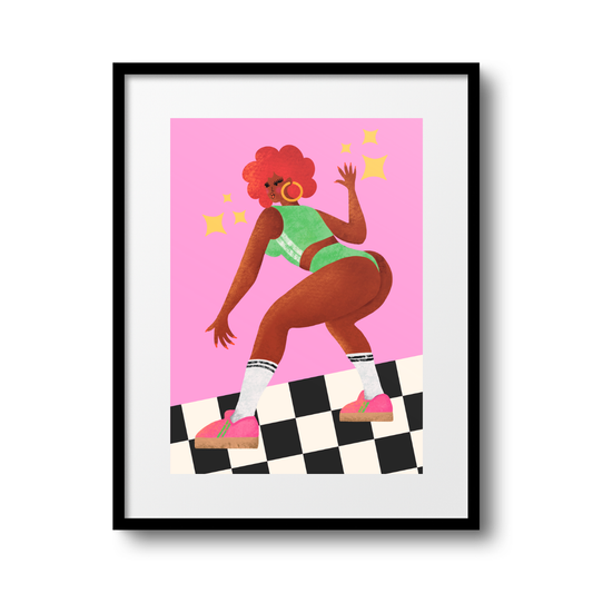 Disco Diva A4 Print