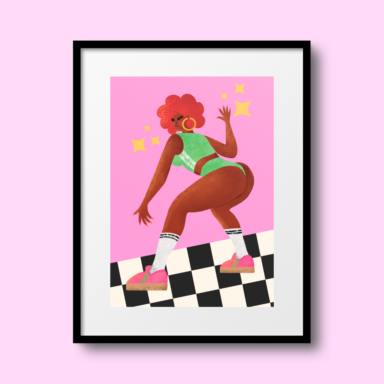 Disco Diva A4 Print
