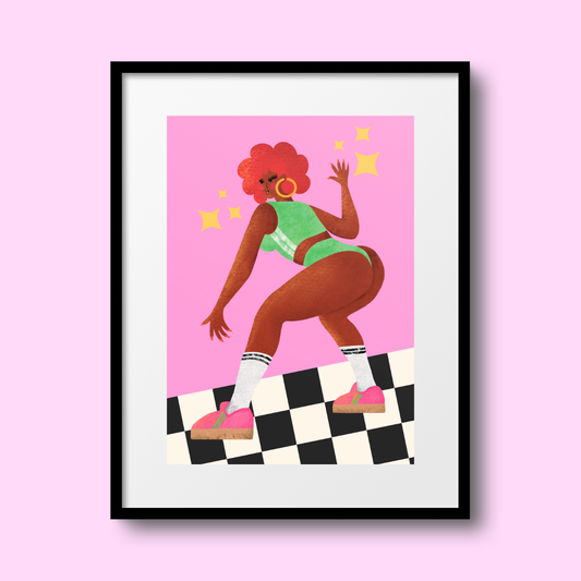 Disco Diva A4 Print