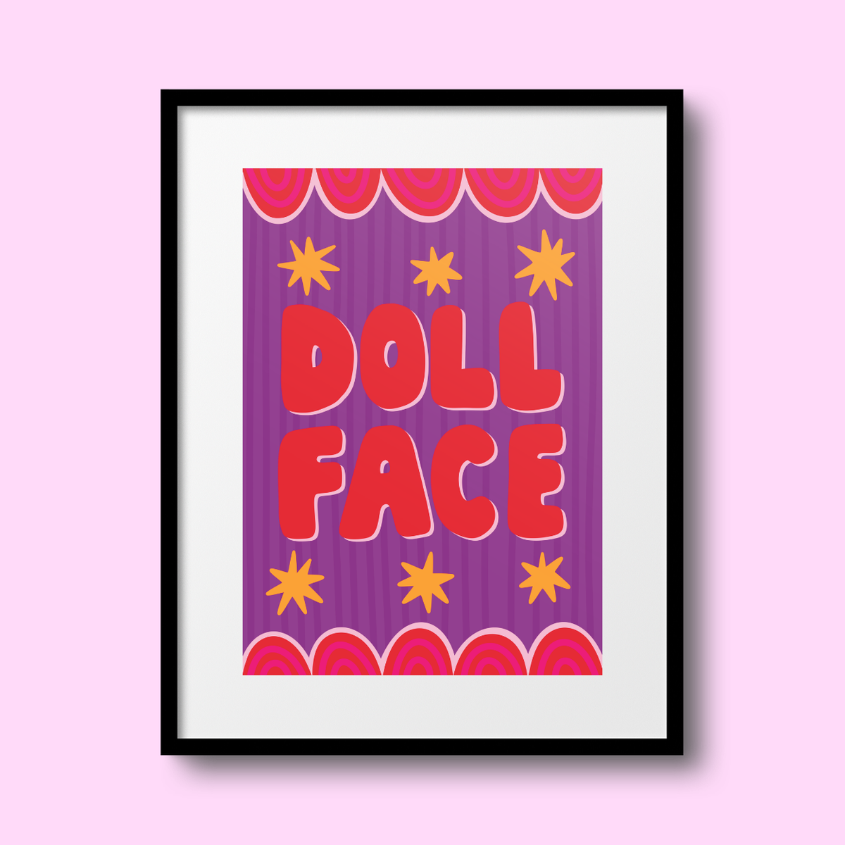 'Doll Face' A4 Print