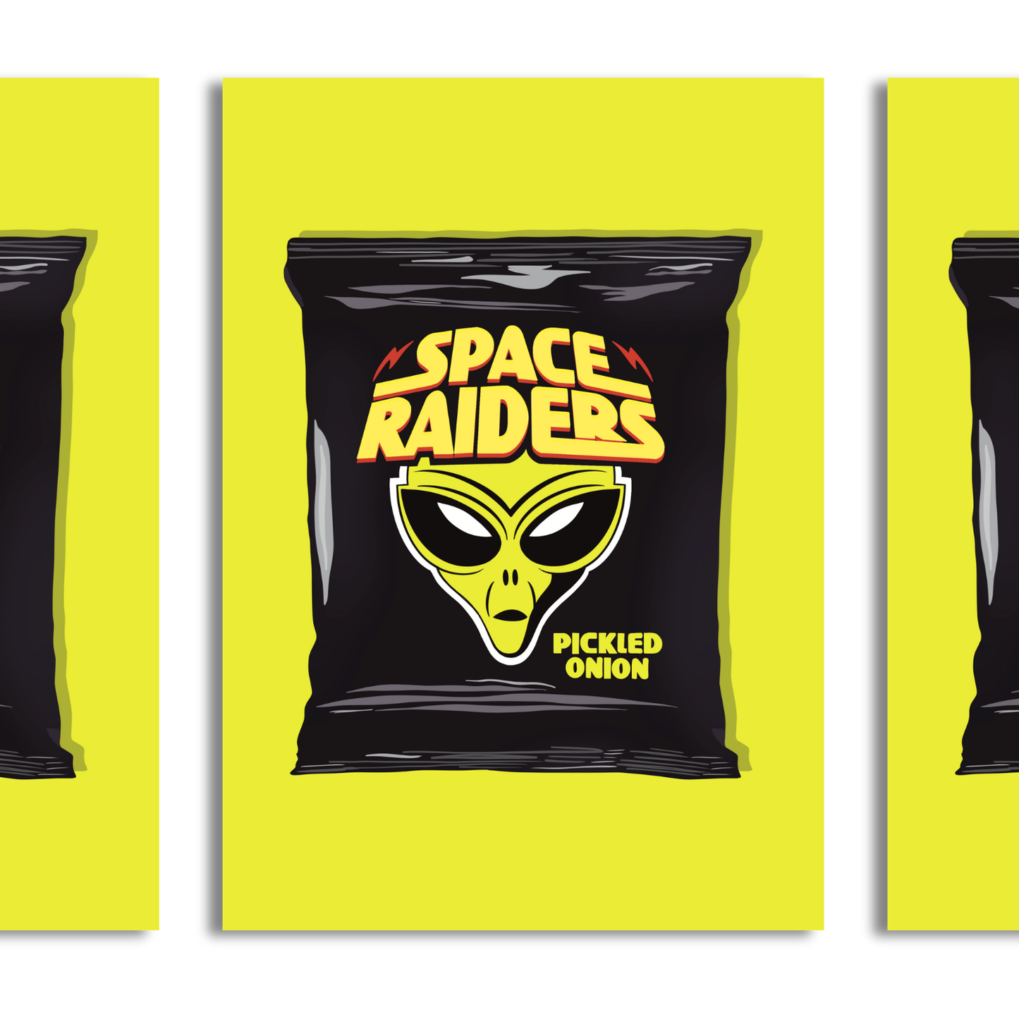 Space Raiders A4 Print