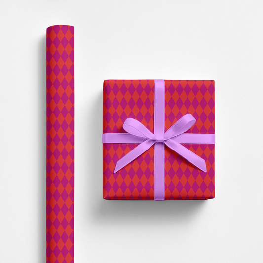 Hot Harlequin Gift Wrap