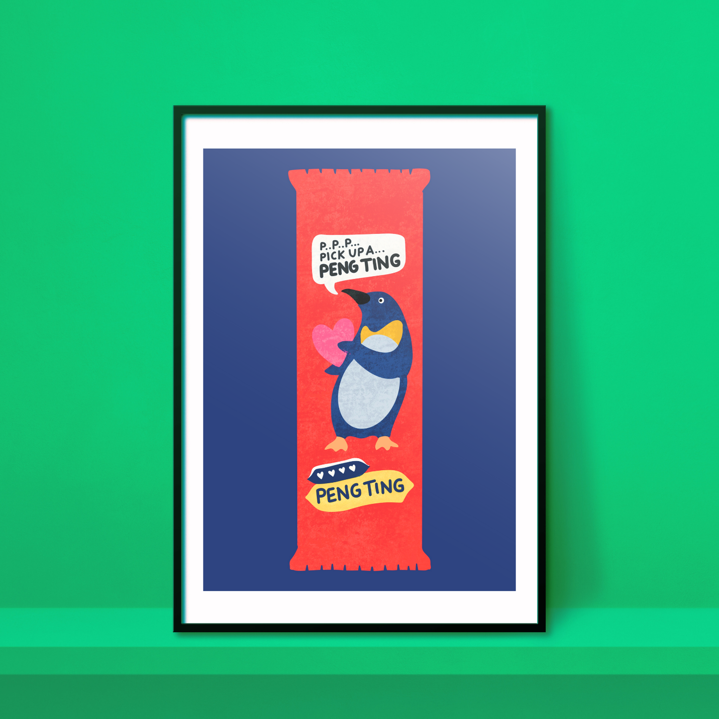 Pengting Penguin A4 Print